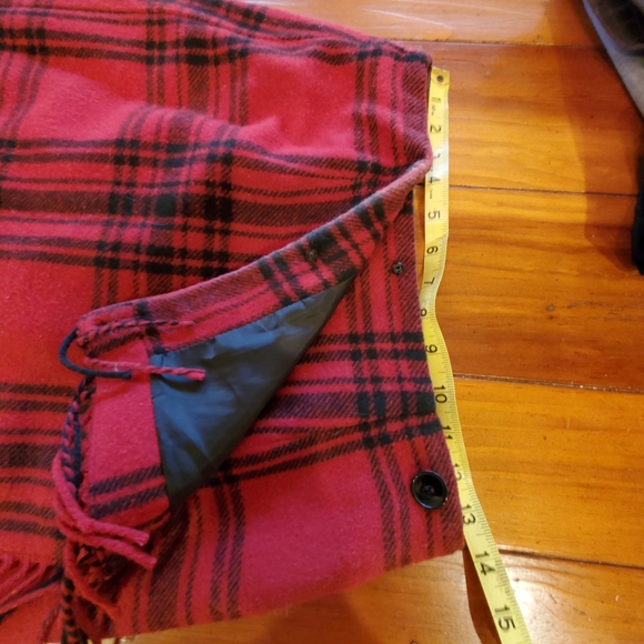 Wool Full-wrap Skirt with Fringe, fully lined, Size 8P - Picture 2 of 5